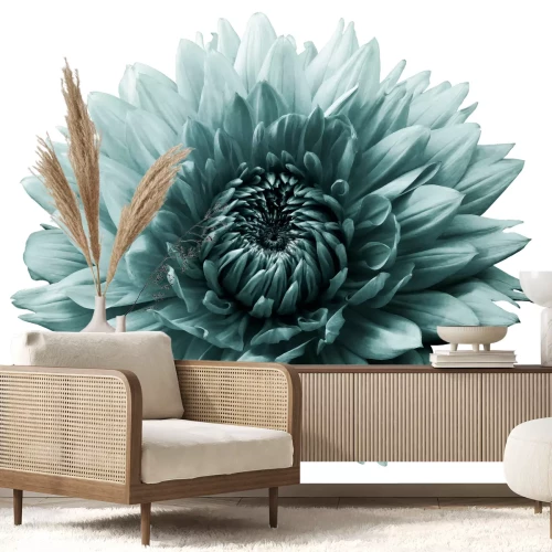 Sticker Eine große Blume auf weißem Hintergrund