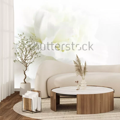 Sticker Zarte weiße Blütenblätter