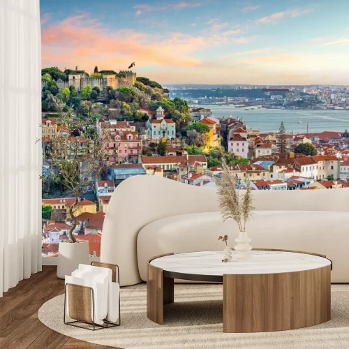 Fototapete Gebäude und Schloss in Lissabon