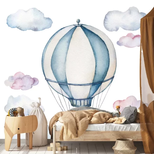 Sticker Luftballon in den Wolken