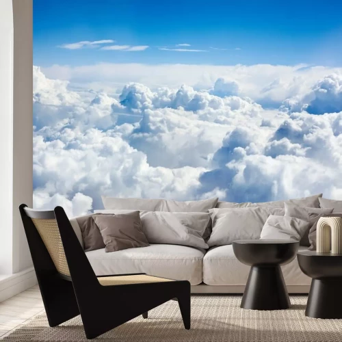 Fototapete Haufenwolken von oben gesehen