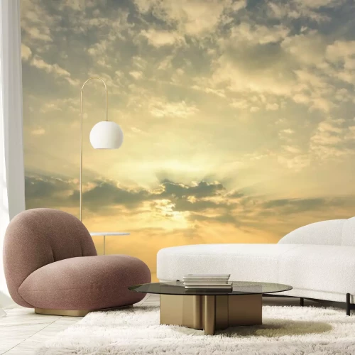 Fototapete  Beautiful sunset on the ocean.