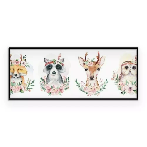 Poster Boho-Tiere für Kinder