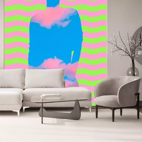 Sticker Aesthetic art collage. Sky dreamer vibes.  Zine culture creative