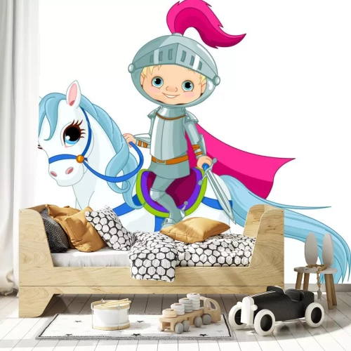 Sticker Ritter auf Pferd