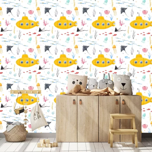 Tapete Gelbes Unterseeboot