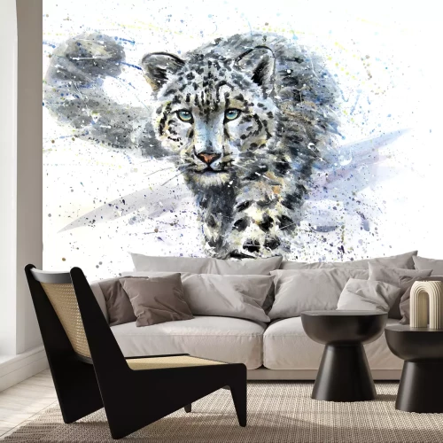 Fototapete Tier in Bewegung auf hellem Hintergrund