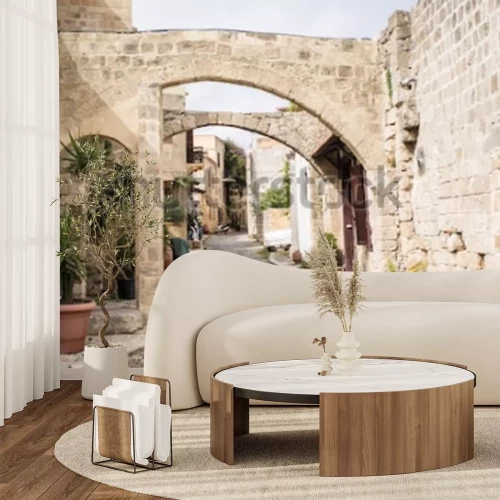 Fototapete Charmante Straße auf Rhodos