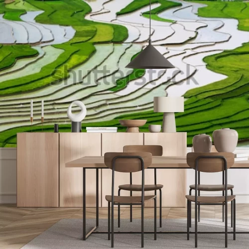 Fototapete Reisfeld in Vietnam