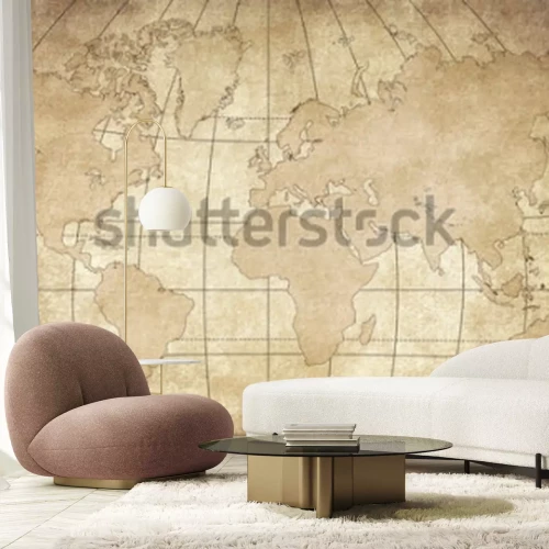 Sticker Vintage Karte