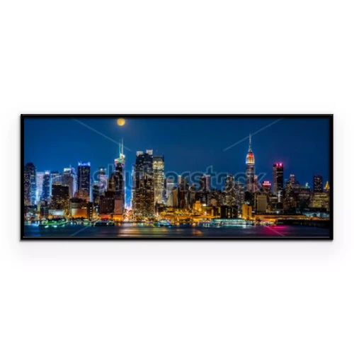 Poster Die Lichter von New York bei Nacht