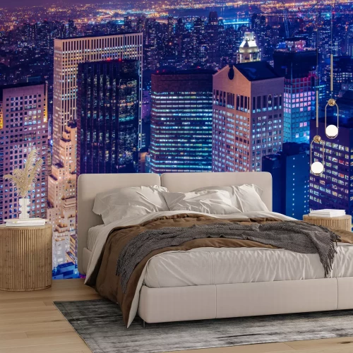 Fototapete New York City bei Nacht