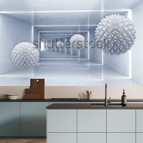 Fototapete Kristalle räumlicher Effekt