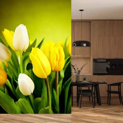 Sticker Gelbe Blumen in einem Strauß