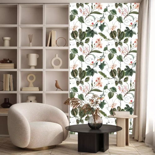 Tapete Tropisches nahtloses Vektormuster des Aquarells