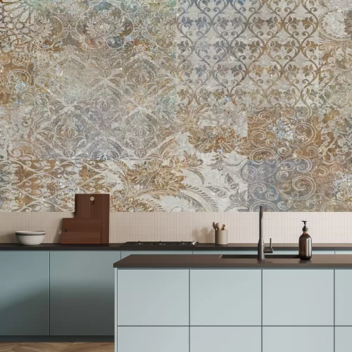 Fototapete Abstrakte Textur im Retro-Stil mit Ornamenten