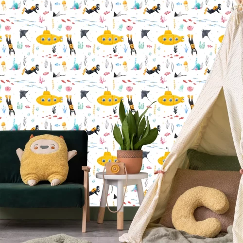 Tapete Unterwasserabenteuer