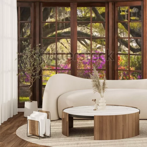 Fototapete Terassenausblick wunderschöne natur