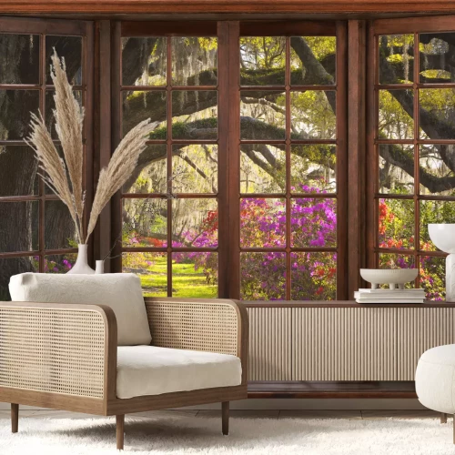 Fototapete Terassenausblick wunderschöne natur