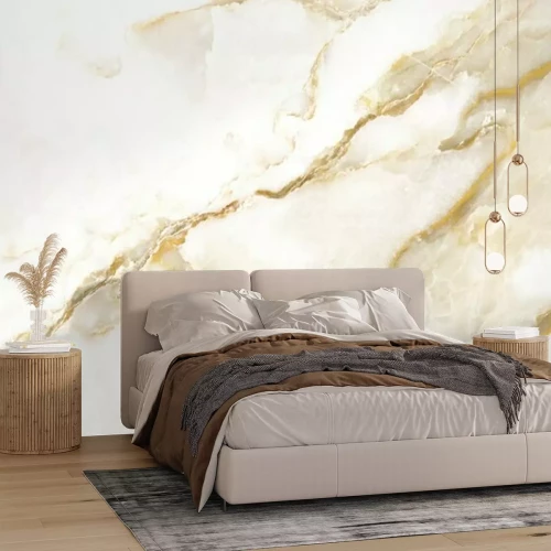 Fototapete Gelber Marmor