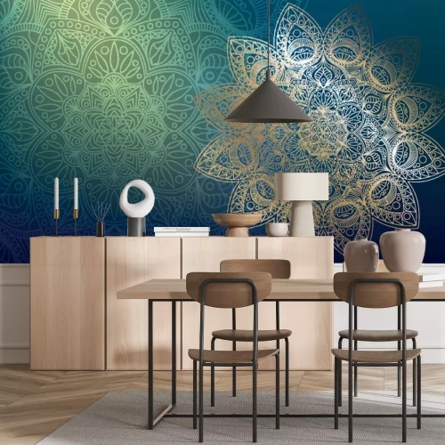 Sticker Ornamente auf dem Mandala