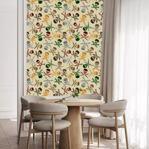 Tapete Symbole der Piraten