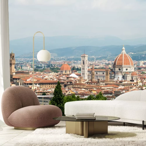 Fototapete Florenz Skyline im Sommer Mittag