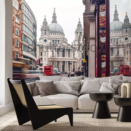 Fototapete Londoner Architektur an einem Wintertag