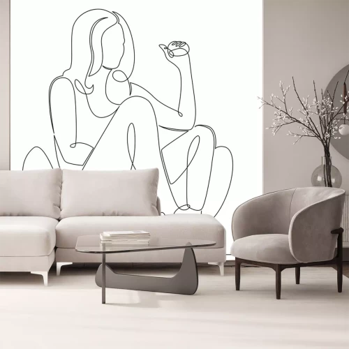 Sticker couch  sofa  home  woman  girl, young, person, relax