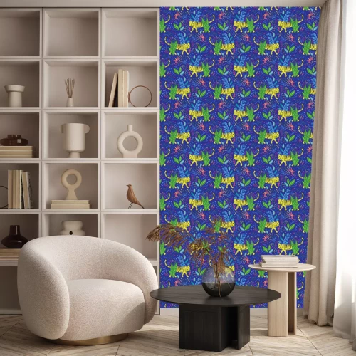 Tapete Vector childish tiger seamless pattern