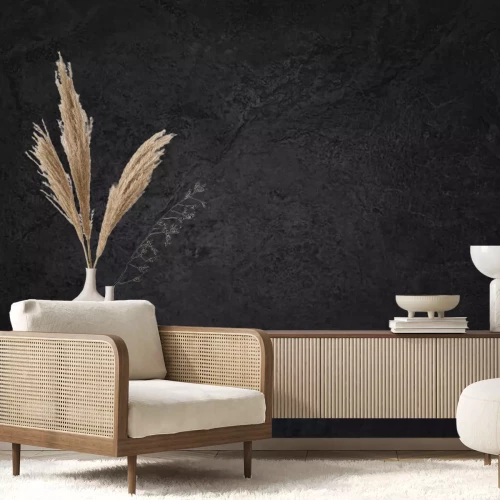 Fototapete Schwarzer Betonhintergrund mit Struktur