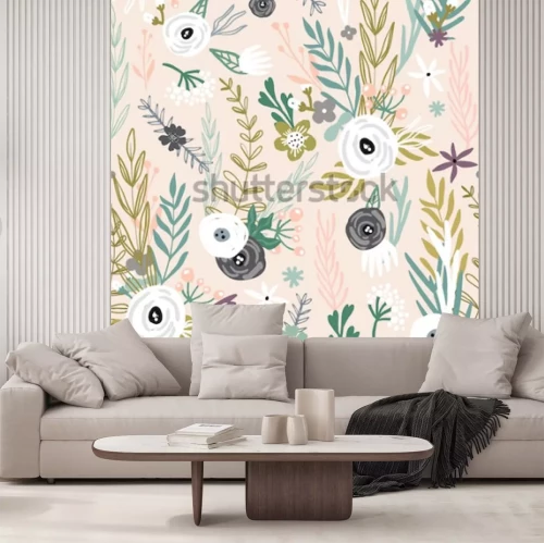 Sticker Blumen für Kinder in Pastellfarben