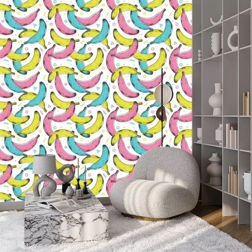 Tapete Modern Memphis Style Banana