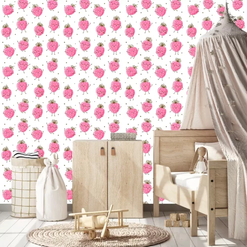 Tapete Lächelnde Erdbeeren