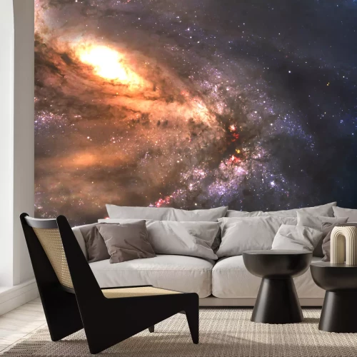 Sticker Helle Spiralgalaxie im Weltall