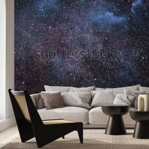 Sticker Weltraum gefüllt mit Tausenden von hellen Punkten