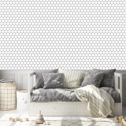 Tapete Hexagon seamless pattern background