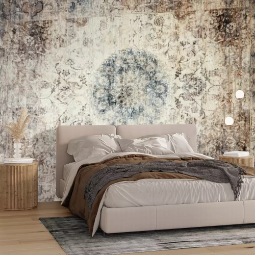 Fototapete Muster der Teppichtextur im Vintage-Stil