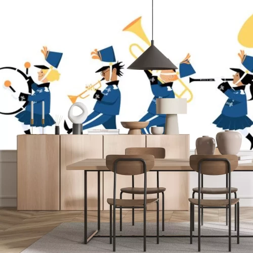 Sticker Repräsentatives Orchester in Gala-Uniformen Grafik