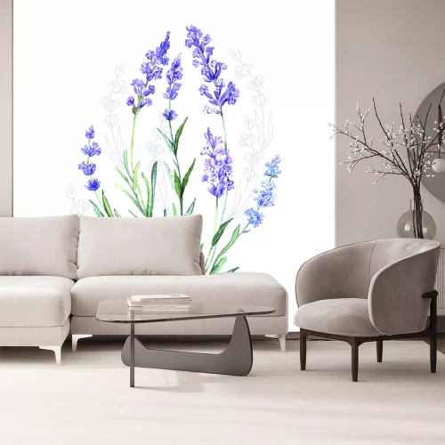 Sticker Aquarell mit Lavendel