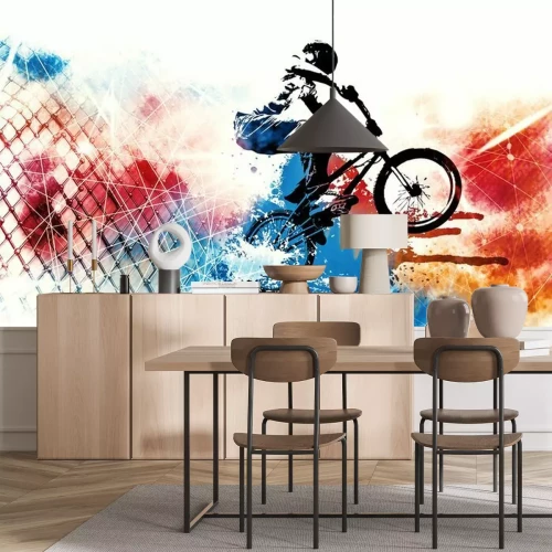 Sticker Sport illustration of bmx rider