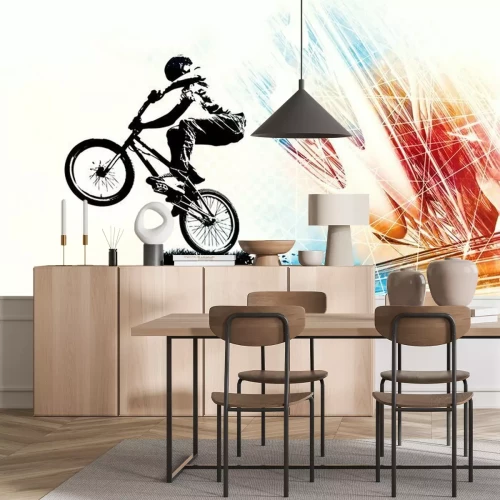 Sticker Sport illustration of bmx rider