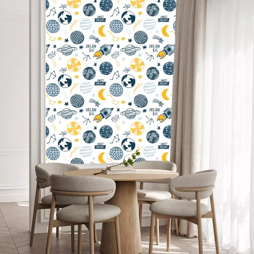 Tapete Seamless pattern of space elements