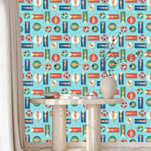 Tapete Urlaub am Pool