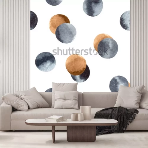 Sticker Aquarellpunktmuster