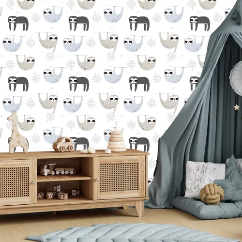 Tapete Lustige Faultiere