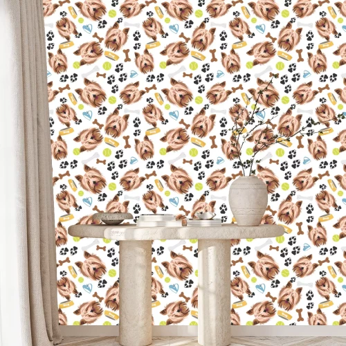 Tapete Lächelnder Hund Yorkshire Terrier