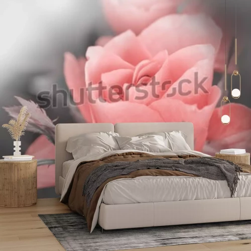 Sticker Rose in einem gepuderten Ton