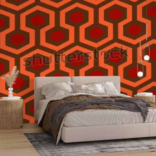 Sticker Nahtloses Sechseckvektormuster