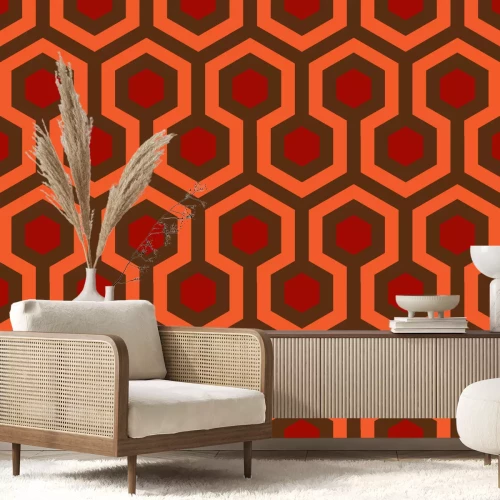 Sticker Nahtloses Sechseckvektormuster